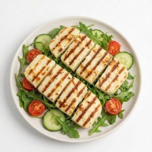 Grilling Halloumi Cheese
